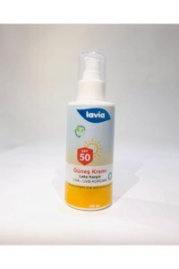 Lavıa 50 Faktör Tüm Ciltler İçin Nemlendirici Suya Dayanıklı Yüz Güneş Kremi 150 ml