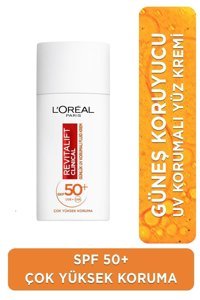 L'Oreal Paris 50 Faktör Tüm Ciltler İçin Nemlendirici Yaşlanma Karşıtı Suya Dayanıklı Yüz ve Vücut Güneş Kremi 50 ml