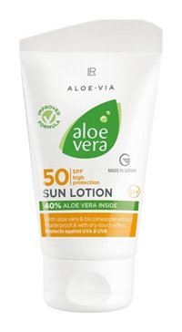 Lr Sun Lotion 50 Faktör Tüm Ciltler İçin Leke Karşıtı Nemlendirici Yağsız Suya Dayanıklı Yüz ve Vücut Güneş Kremi 50 ml