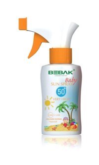 Bebak Sun Spray 50 Faktör Tüm Ciltler İçin Leke Karşıtı Nemlendirici Yağsız Suya Dayanıklı Yüz Ve Vücut Güneş Losyonu 175 ml