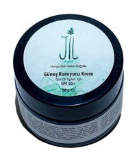 Jil Doğal 50 Faktör Tüm Ciltler İçin Nemlendirici Suya Dayanıklı Yüz ve Vücut Güneş Kremi 50 ml