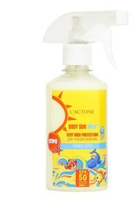 L'Actone Sun Protection 50 Faktör Tüm Ciltler İçin Leke Karşıtı Nemlendirici Yağsız Suya Dayanıklı Yüz ve Vücut Güneş Sütü 50 ml