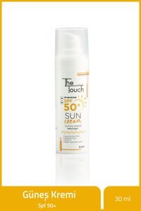 The Touch By Seda Altın 50 Faktör Tüm Ciltler İçin Nemlendirici Suya Dayanıklı Yüz Güneş Kremi 50 ml