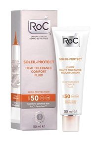 Roc 50 Faktör Hassas Ciltler İçin Leke Karşıtı Nemlendirici Yağsız Suya Dayanıklı Yüz ve Vücut Güneş Kremi 50 ml