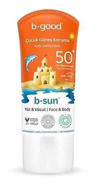 B-Good B-Sun 50 Faktör Tüm Ciltler İçin Leke Karşıtı Nemlendirici Yağsız Suya Dayanıklı Yüz Güneş Kremi 50 ml