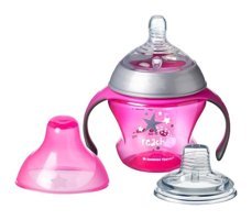 Tommee Akıtmaz Kulplu 4+ Ay 150 ml Alıştırma Bardağı Pembe