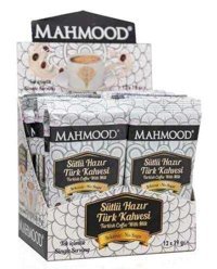 Mahmood Coffee Sütlü Sade Orta Kavrulmuş Türk Kahvesi 12x25 gr