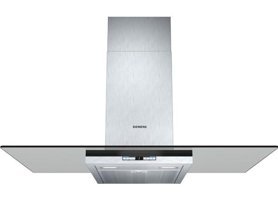 Siemens LC98GA542 160 W 700 m3/h 90 cm Cam - Paslanmaz Çelik Bacalı Duvar Tipi Damlumbaz Gri