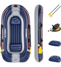 Bestway HydroForce Treck X2 2.55 m Şişme Tabanlı 3 Kişilik Şişme Bot Lacivert