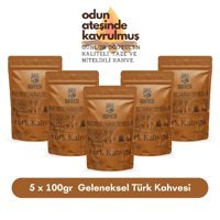 Odiyesi Sade Orta Kavrulmuş Türk Kahvesi 5x100 gr