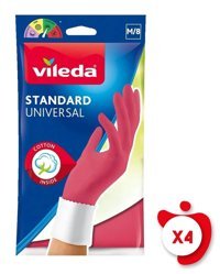 Vileda Standart Universal Medium Temizlik Eldiveni 4 Paket