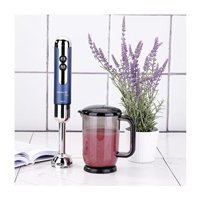 Korkmaz Mia Duo 1000 ml Plastik Hazneli Çift Bıçaklı Tekli Mini Çubuk Blender Mavi