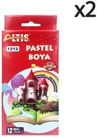 Altıs 12'li 2'li Pastel Boya