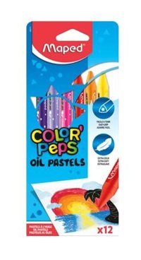 Maped Color Peps Yağlı Pastel 12'li Pastel Boya