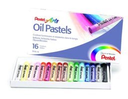 Pentel Arts Oil Pastels 16 Renk Yağlı Seti Pastel Boya