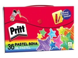 Pritt 36'lı Çantalı Tutacak Ve Kalemtraş Pastel Boya