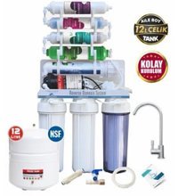 Piksel Aqua Master 12 Aşamalı 12 lt Açık Kasa Pompalı Tezgah Altı Su Arıtma Cihazı