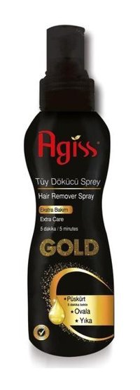 Agiss Full Body Tüm Ciltler İçin Koltuk Altı Bacak Unisex Tüy Dökücü Sprey 175 ml