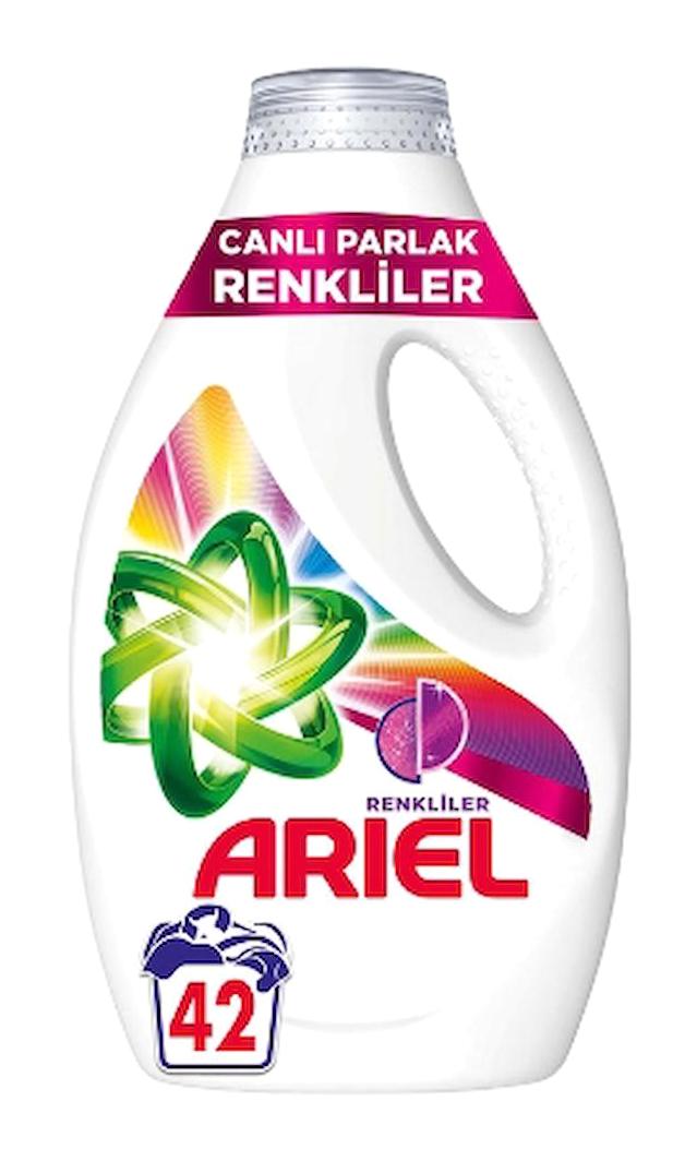 Ariel Canlı Parlak Renkliler İçin 168 Yıkama Sıvı Deterjan 4x2.31 lt