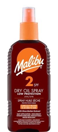 Malibu Dry Oil 2 Faktör Güneş Yağı 200 ml