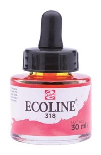 Talens Ecoline 30 ml Carmine 318 Sulu Boya