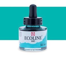 Talens Ecoline 30 ml Turquoise Green 661 Sulu Boya