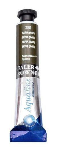 Daler Rowney Aquafine Tüp 8 ml 251 Sepia Sulu Boya