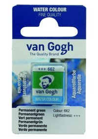 Talens Van Gogh 12 Tablet 662 Permanent Green Sulu Boya