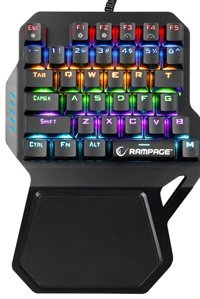 Rampage KB-R77 Türkçe Q RGB Blue Switch Kablolu Siyah Mekanik Gaming Klavye