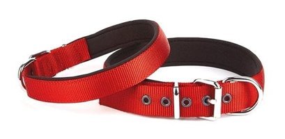 Doggie Konfor Ayarlanabilir Boyun Köpek Tasması 3 x 47 - 55 cm Kırmızı