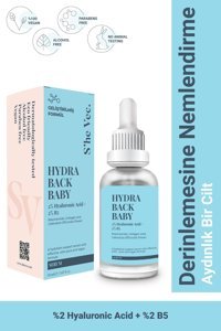 She Vec Hydra Back Baby Canlandırıcı Yaşlanma Kırışıklık Karşıtı Jel Yüz Serumu 50 ml