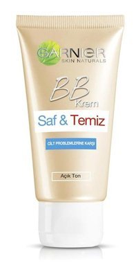 Garnier Saf Ve Temiz Yağlı Ciltler İçin Su Bazlı Sivilce Yapmayan BB Krem Açık Ton