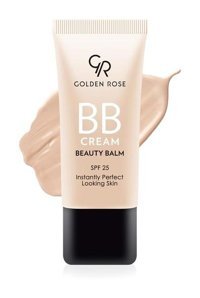 Golden Rose Beauty Balm Kuru Ciltler İçin Sivilce Yapmayan Işıltılı BB Krem Açık Ton