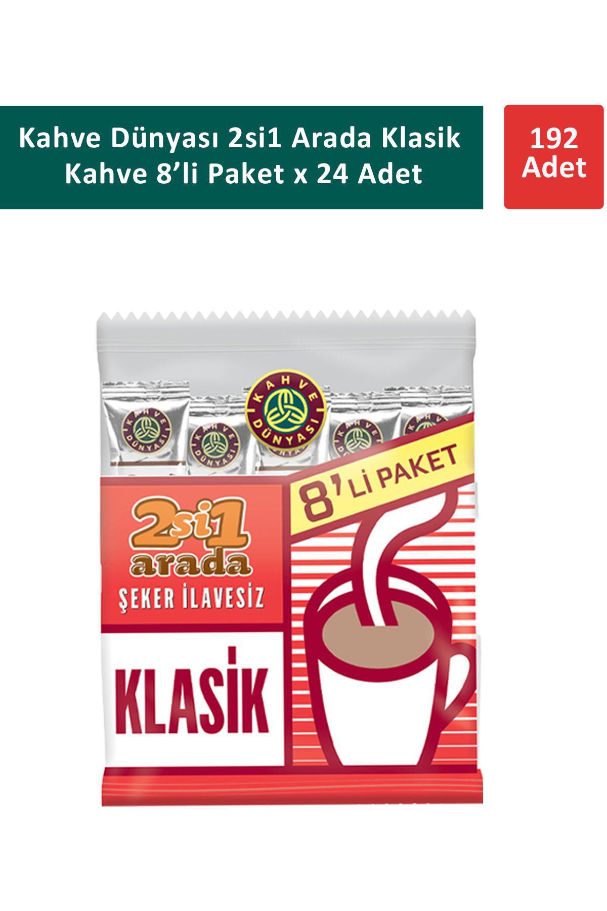 Kahve Dünyası 2'si 1 Arada Sade 192x12 gr Hazır Kahve