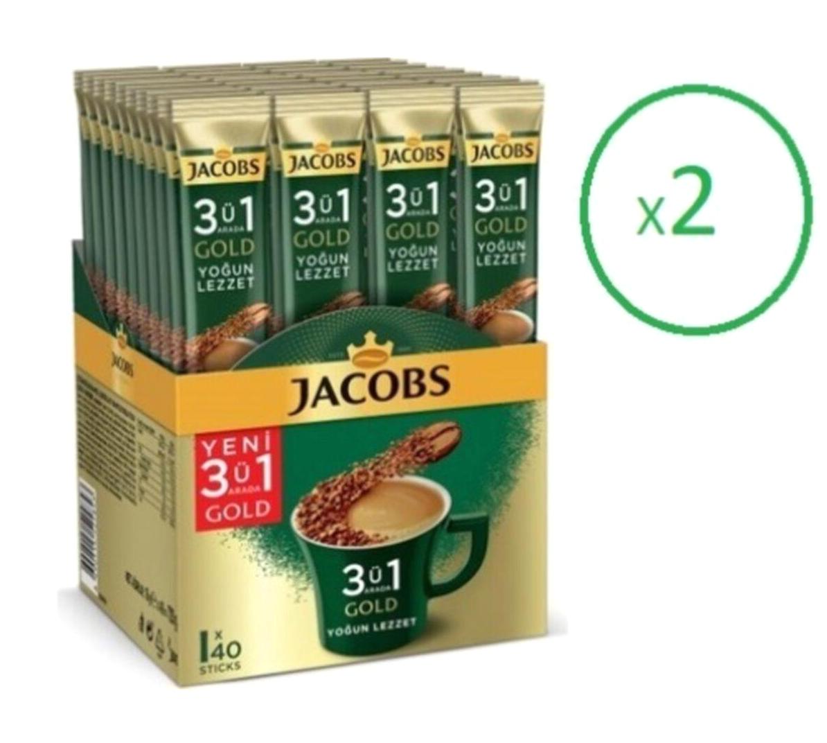 Jacobs 3'ü 1 Arada Gold Sade 80x18 gr Hazır Kahve