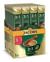 Jacobs 3'ü 1 Arada Gold Sade 40x18 gr Hazır Kahve