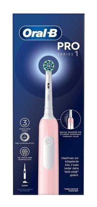 Oral b Pro Series 1 Işıklı Sert Şarjlı Diş Fırçası Pembe