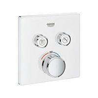 Grohe Grohtherm 29156LS0 Krom Çevirmeli Ankastre Banyo Bataryası Gümüş