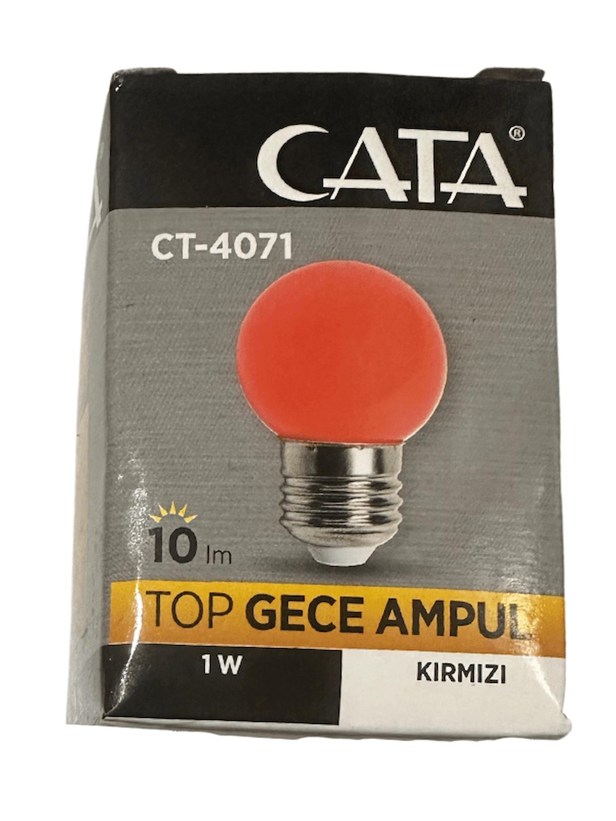 Cata CT-4071 1 W Tasarruflu Kırmızı E27 Armut Led Ampul 2 Adet