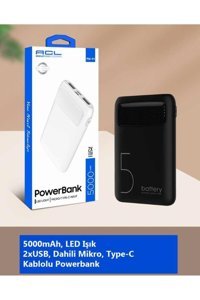 Acl PW-91 5000 mAh Powerbank Beyaz