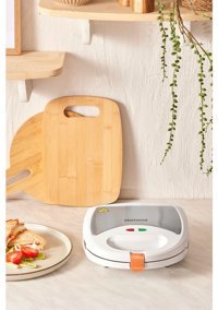 Homend Toastbuster 1309H 2 Dilim Döküm Çıkartılabilir Plaka Tek Yönlü 750 W Izgaralı Turuncu Tost Makinesi