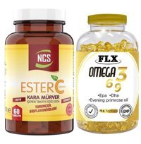 Ncs Ester C Vitamini Flx Omega Karamürverli Yetişkin Vitamin 60 Tablet