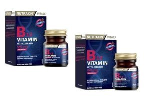 Nutraxin B12 Vitamin Vişne Yetişkin Vitamin 2x60 Tablet