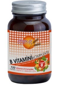 Meka Nutrition B Complex Vitamin C Selenium Aromasız Yetişkin Vitamin 120 Tablet