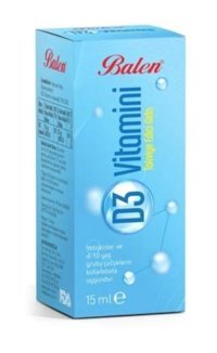 Balen D3 Vitamini Aromasız Yetişkin Vitamin 15 ml