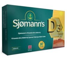 Sjomann'S Vitamin D3 Aromalı Yetişkin Vitamin 30 Tablet