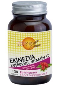 Meka Nutrition Echinacea Ekinezya Kuşburnu Aromasız Yetişkin Vitamin 120 Tablet