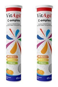 Vitagil Complex Portakallı Yetişkin Vitamin 2x20 Efervesan