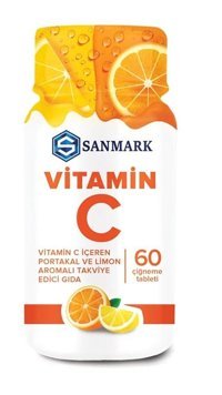 Sanmark Vitamin C Portakallı Yetişkin Vitamin 60 Kapsül