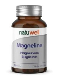 Natuwell Magneline Magnezyum Bisglisinat Aromasız Yetişkin Vitamin 60 Tablet